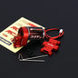 RCAWD FMS FCX24 Red RCAWD Complete Transmission with 34T 370 Motor & Center Gearbox Mounts for 1/18 FMS EASYRC RocHobby RC