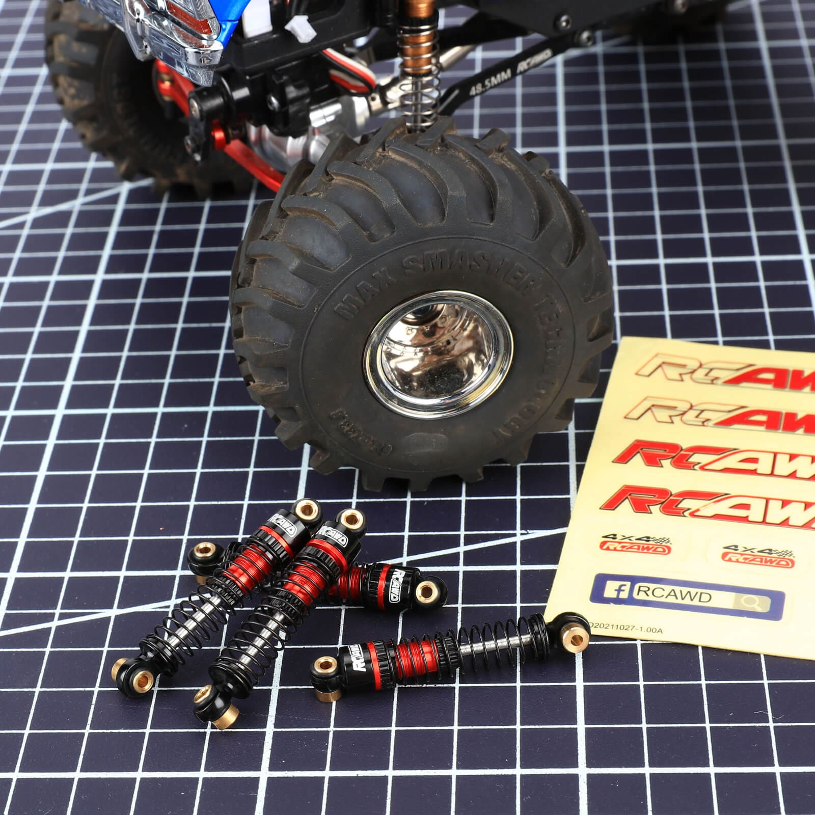 RCAWD FMS FCX24 Damper Shock Absorber Oil filled Type 47mm-FMS