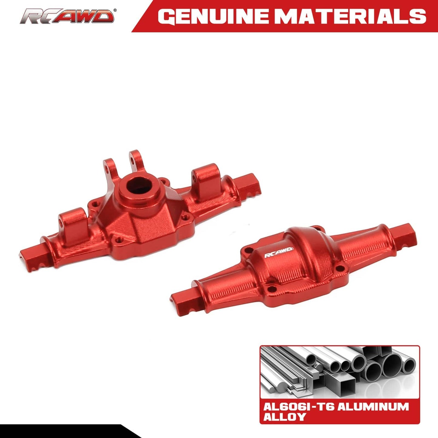 RCAWD FMS FCX24 Upgrades Aluminum Axles Housing - RCAWD