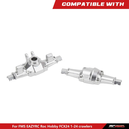 RCAWD FMS FCX24 Upgrades Aluminum Axles Housing - RCAWD