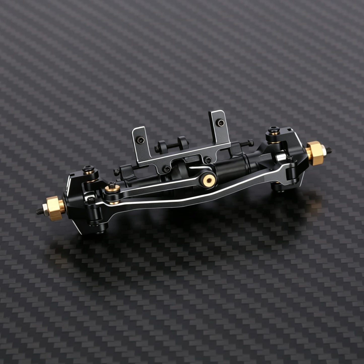 RCAWD FMS FCX24M Black RCAWD FCX24M Front Axle Assembly Set