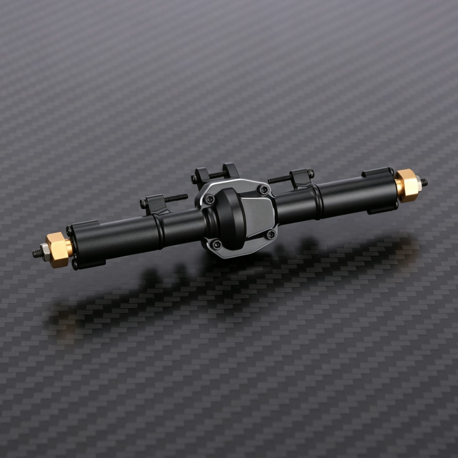 RCAWD FMS FCX24M Black RCAWD FCX24M Rear Axle Assembly Set