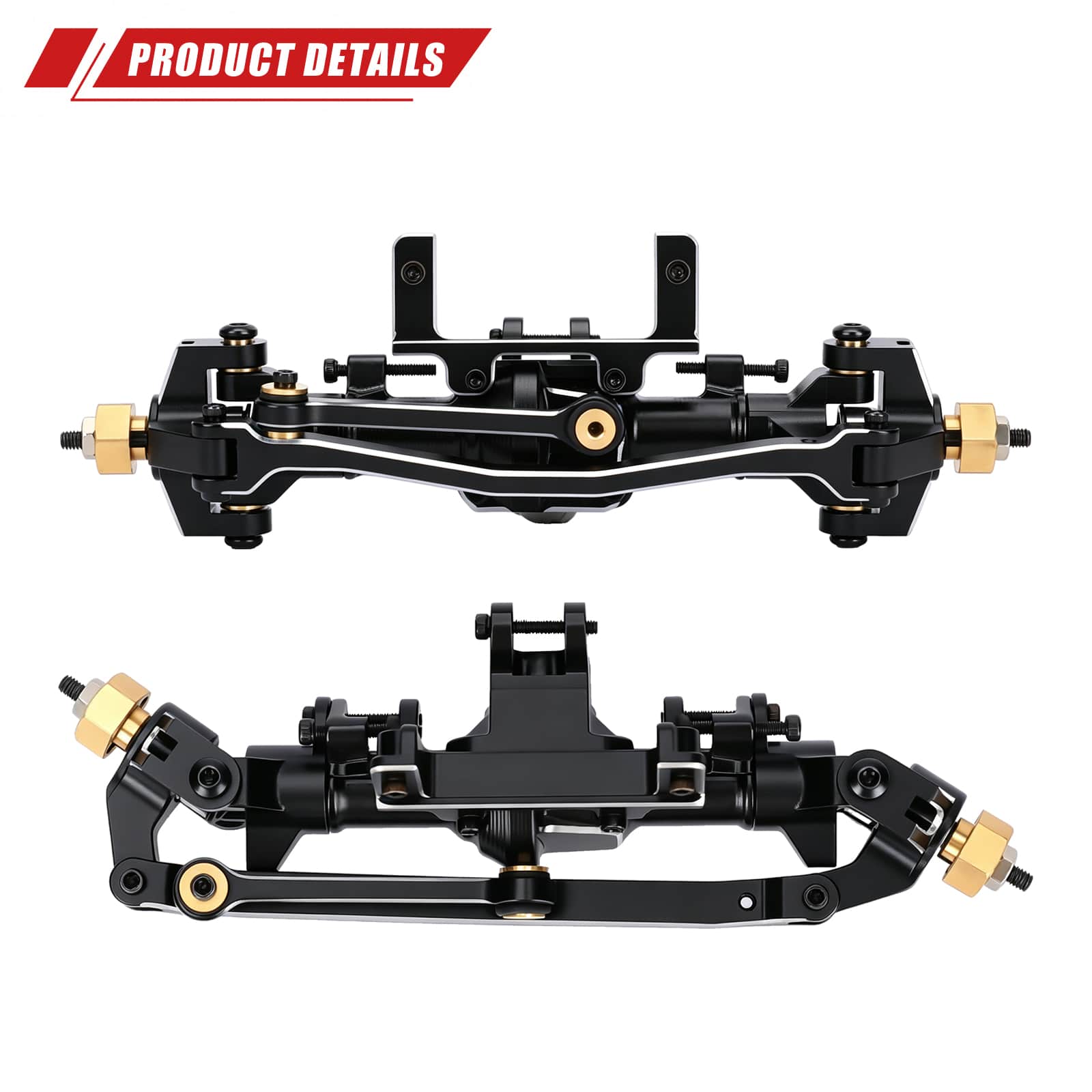 RCAWD FMS FCX24M RCAWD FCX24M Front Axle Assembly Set