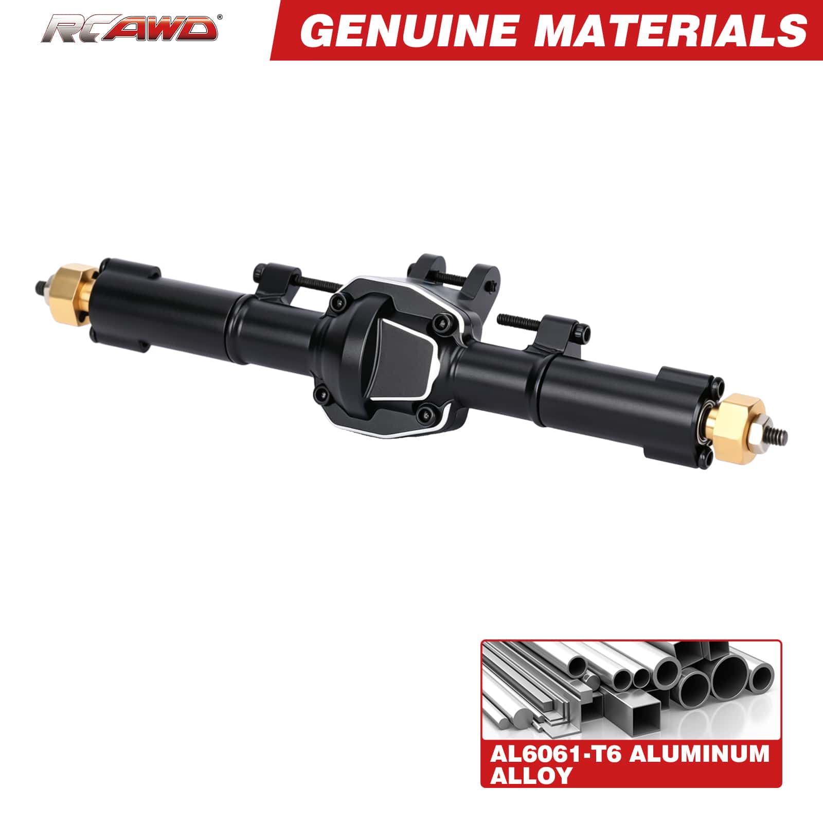 RCAWD FMS FCX24M RCAWD FCX24M Rear Axle Assembly Set