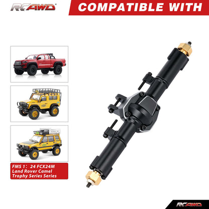 RCAWD FMS FCX24M RCAWD FCX24M Rear Axle Assembly Set