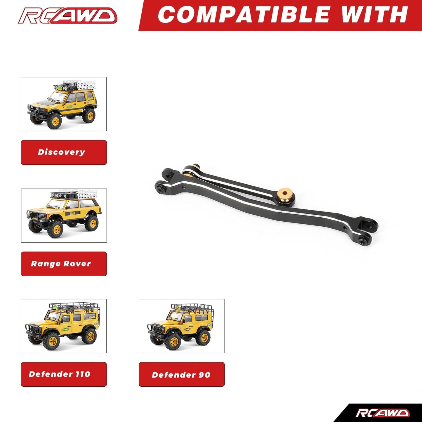 RCAWD FMS FCX24M RCAWD FCX24M Steering Tie Link Rods Linkages