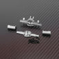 RCAWD FMS FCX24M Rear Axle Housing Set / Silver RCAWD FCX24M Front Rear Axle Housing Kit with Steering cup