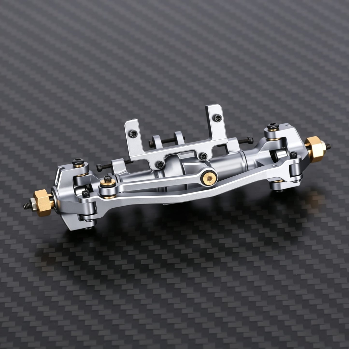 RCAWD FMS FCX24M Silver RCAWD FCX24M Front Axle Assembly Set
