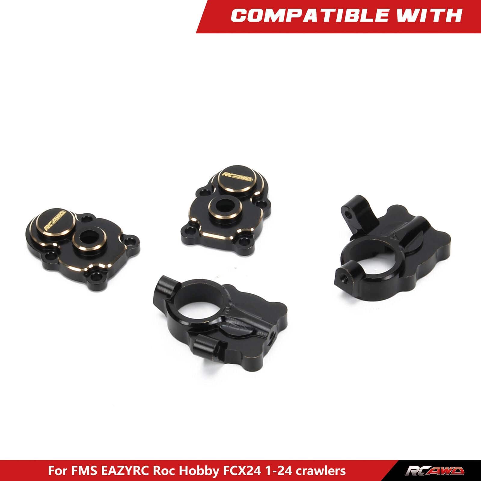 RCAWD Front Brass Portal Housing for 1/24 FMS FCX24 C3017 - RCAWD