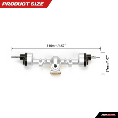 RCAWD full metal rear portal axle for 1/24 Axial SCX24 crawlers - RCAWD