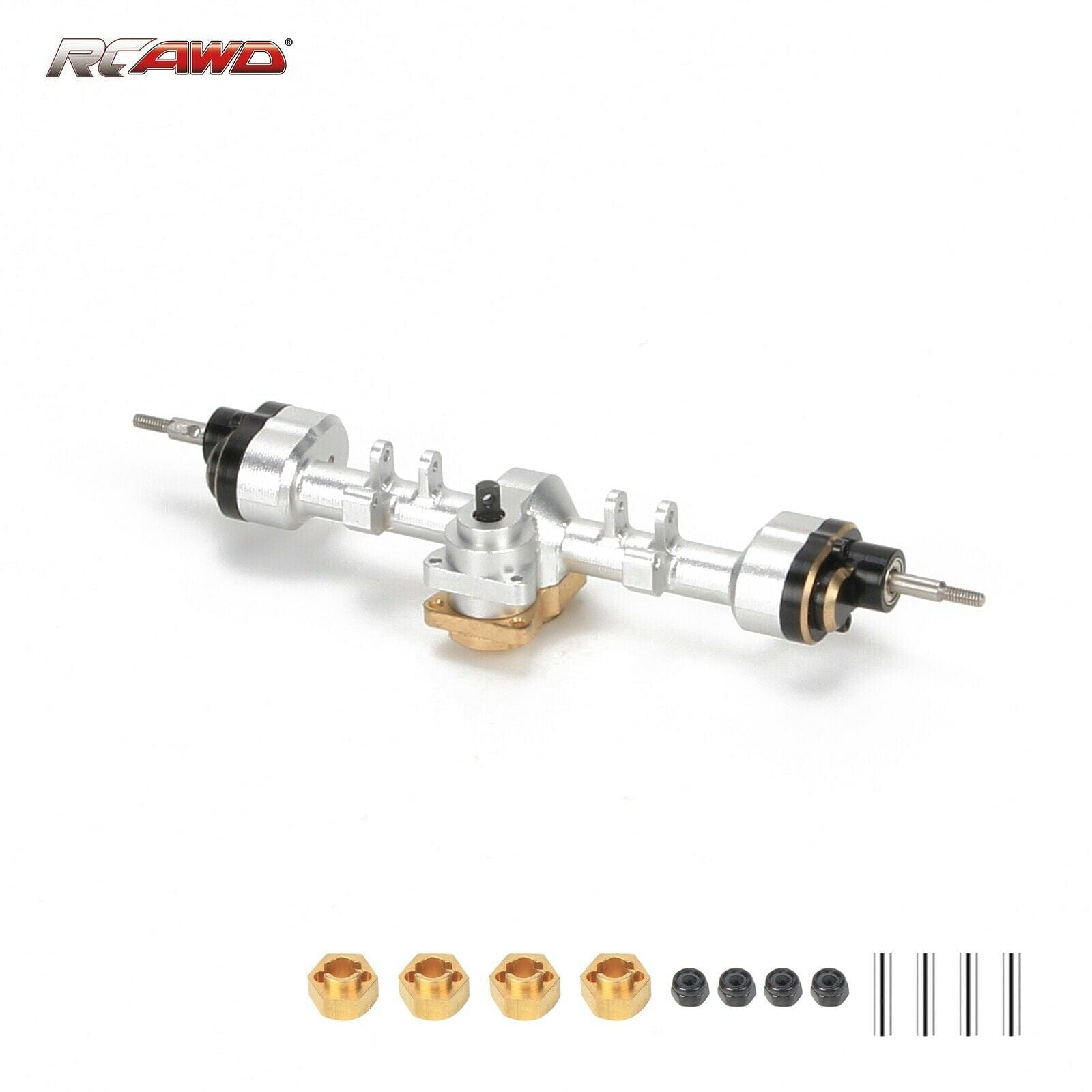 RCAWD full metal rear portal axle for 1/24 Axial SCX24 crawlers - RCAWD