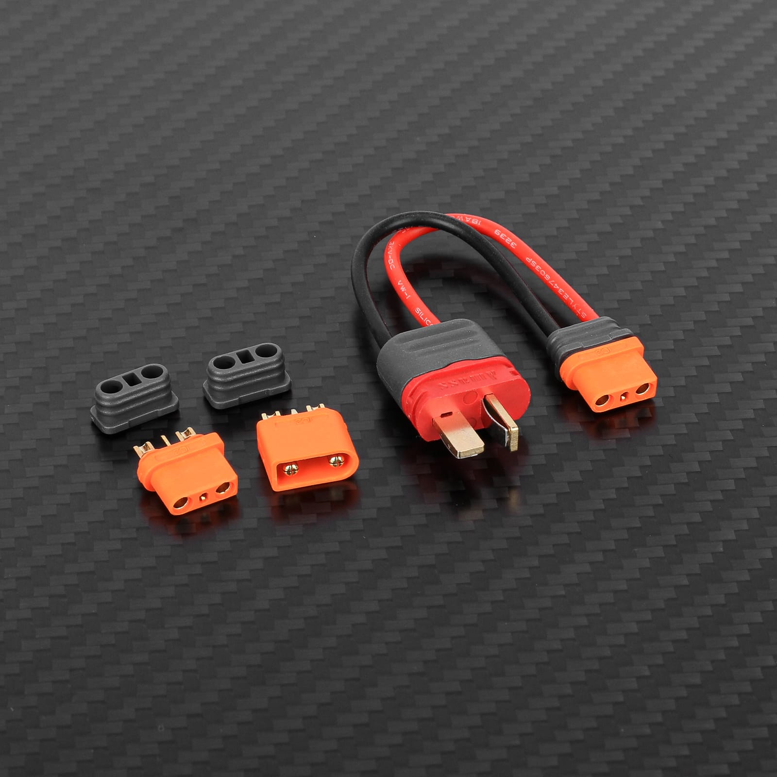 RCAWD Full Set RCAWD Battery Adapter Cable IC2 Female to T-Plug Male