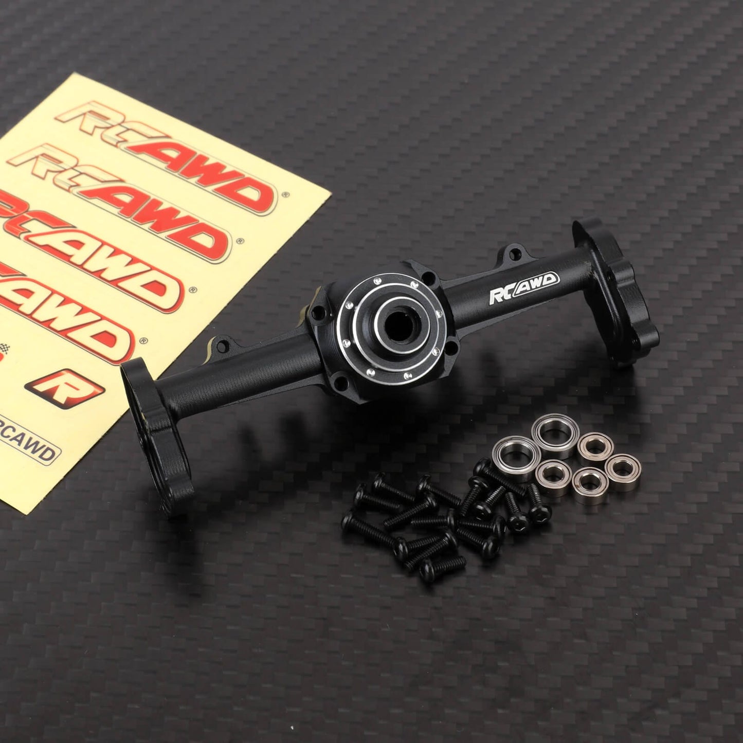 RCAWD HobbyPlus CR18 Black / Center RCAWD Hobbyplus 1/18 ARKTOS Portal Axles Housing Set Front Center Rear