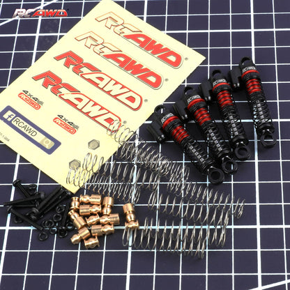 RCAWD HobbyPlus CR18 Black RCAWD 1/18 HobbyPlus CR18 Upgrades Shocks Oil Type Front Rear Shock 240303