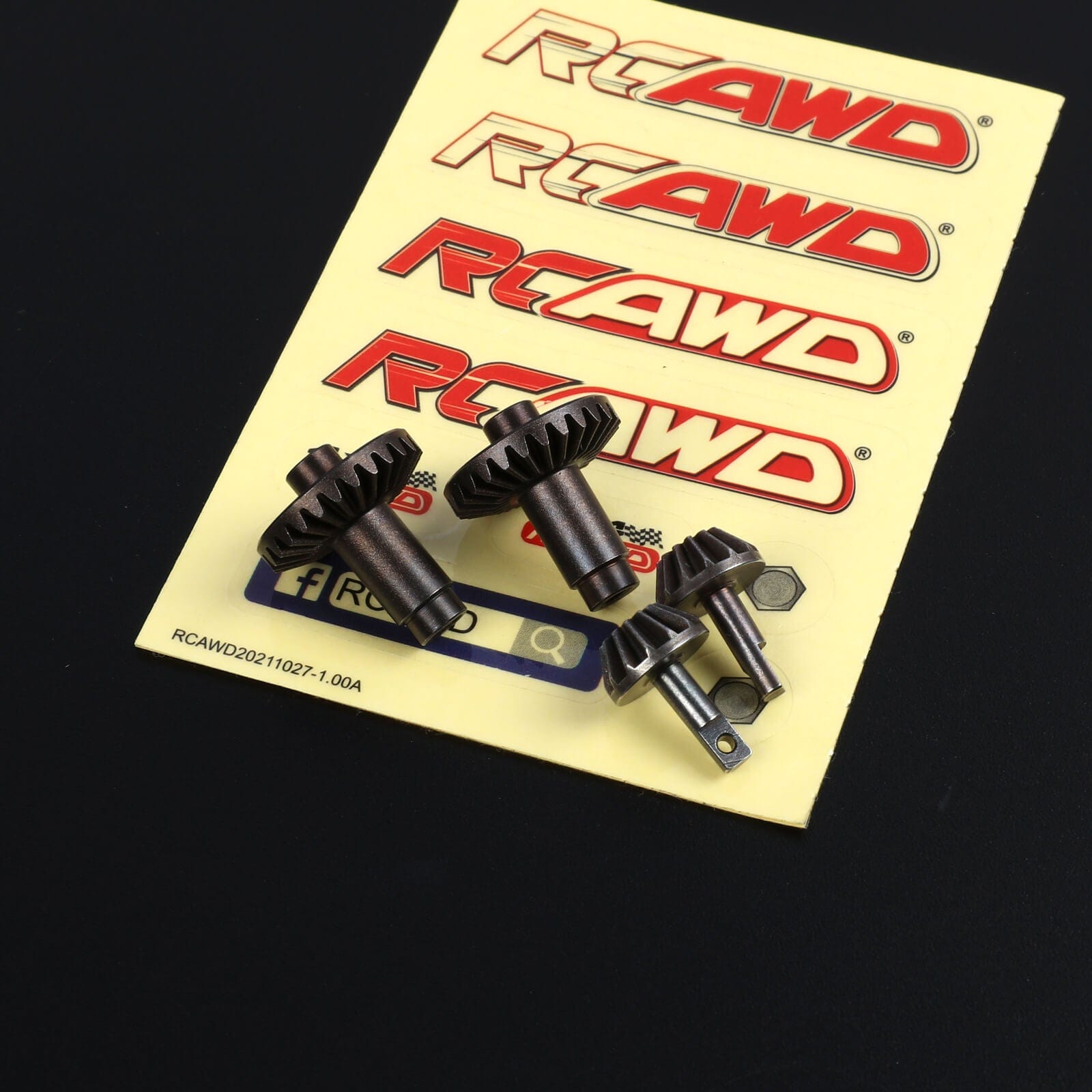 RCAWD HobbyPlus CR18 Black RCAWD Axial HobbyPlus CR18 Upgrades Portal Axles Differential Gears