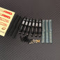 RCAWD HobbyPlus CR18 Black RCAWD Hobbyplus 1/18 ARKTOS Shocks Set with 12pc Springs 58mm Aluminum