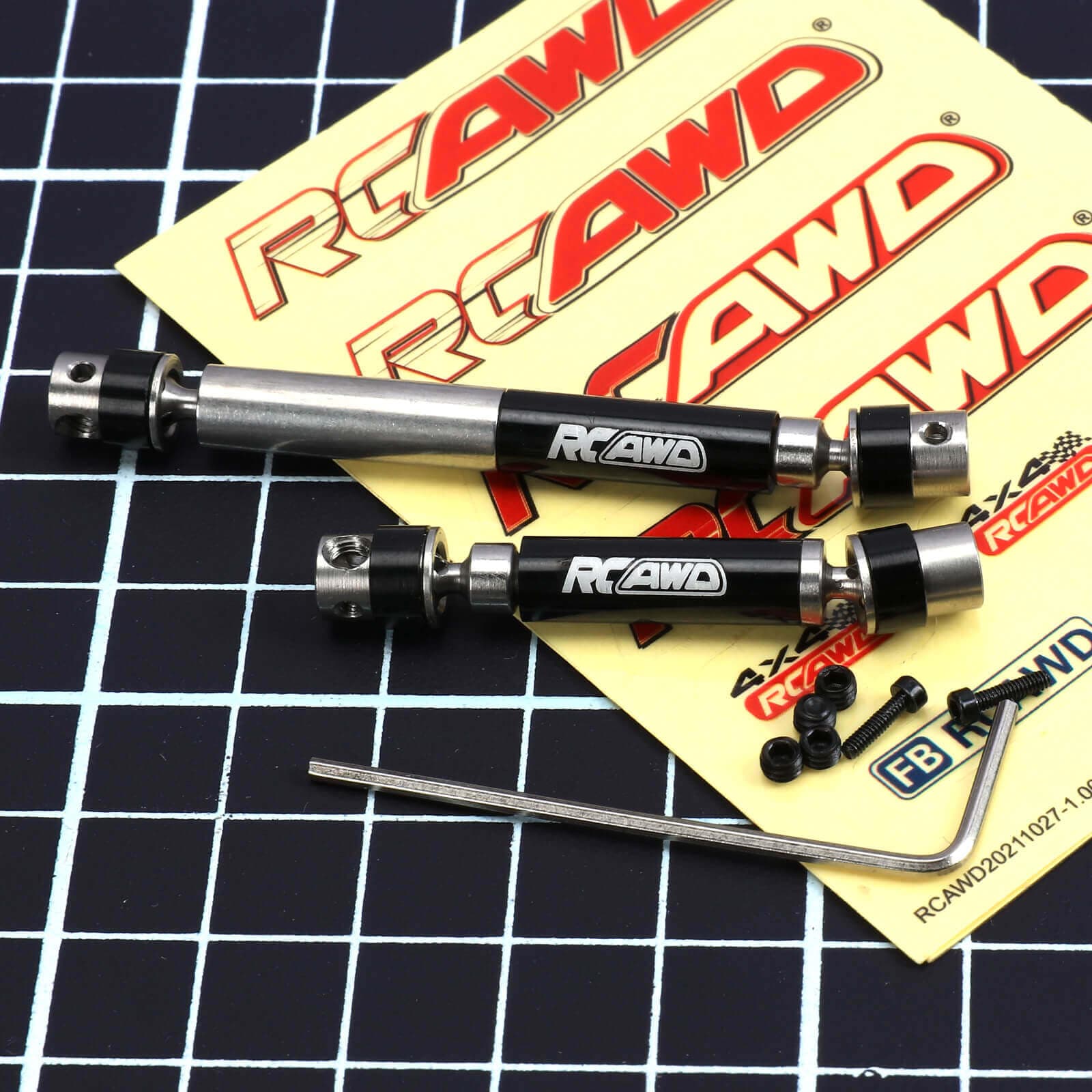 RCAWD HobbyPlus CR18 Black RCAWD HobbyPlus CR18 Center Driveshafts Stainless Steel 240305