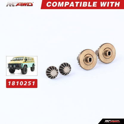 RCAWD HobbyPlus CR18 Black RCAWD HobbyPlus CR18 Portal Axles Gears