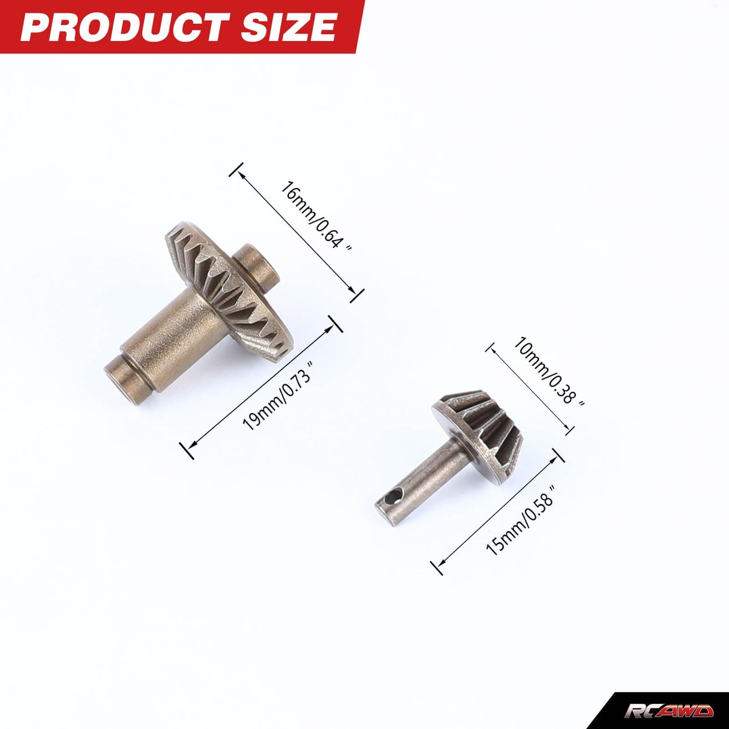 RCAWD HobbyPlus CR18 Black RCAWD HobbyPlus CR18 Portal Axles Gears