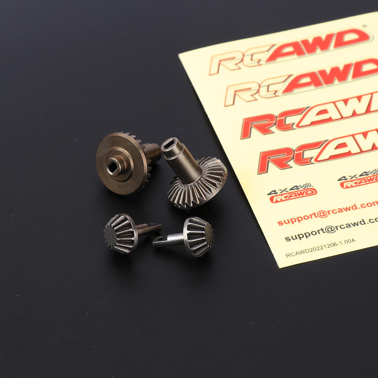 RCAWD HobbyPlus CR18 Black RCAWD HobbyPlus CR18 Portal Axles Gears