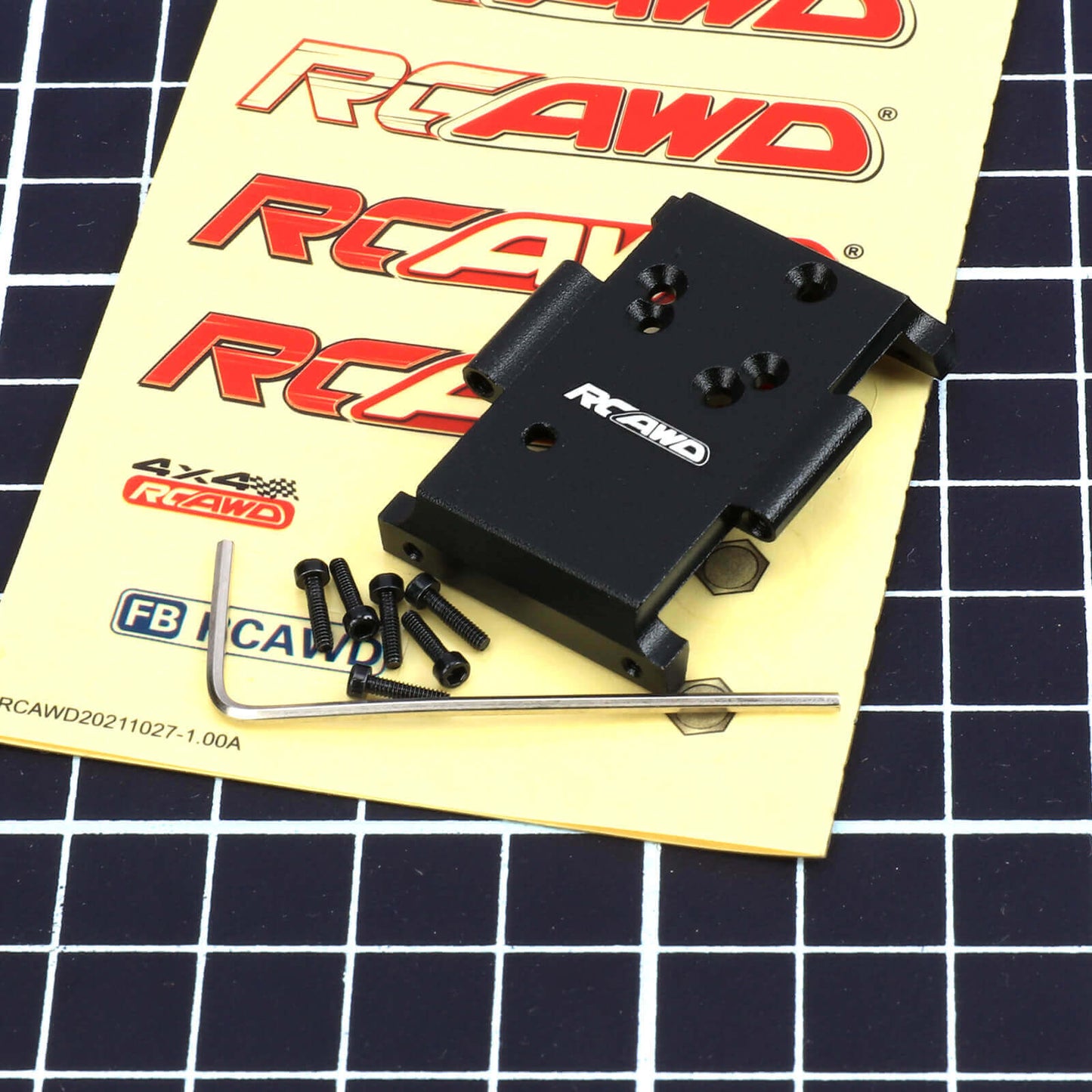 RCAWD HobbyPlus CR18 Black RCAWD HobbyPlus CR18 Upgrades Transmission Gearbox Mount 240302