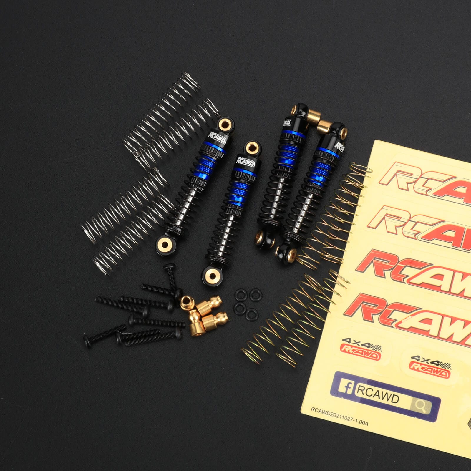 RCAWD HobbyPlus CR18P Oil-filled Shocks Simplified Version