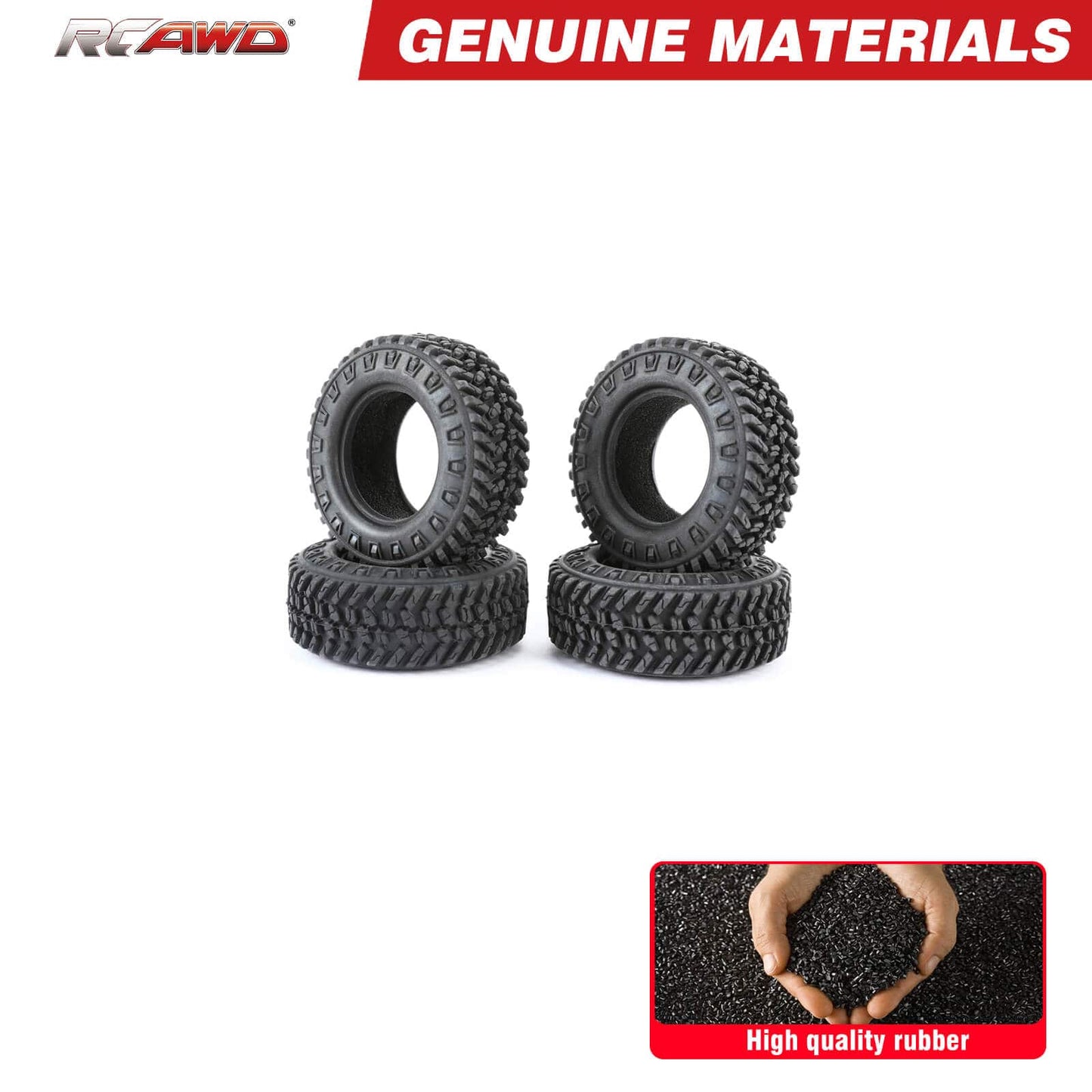 RCAWD HobbyPlus CR18 Blue RCAWD HobbyPlus CR18 Upgrades 55mm 1.2'' Small Gravel Tires for CR18P Rock Van