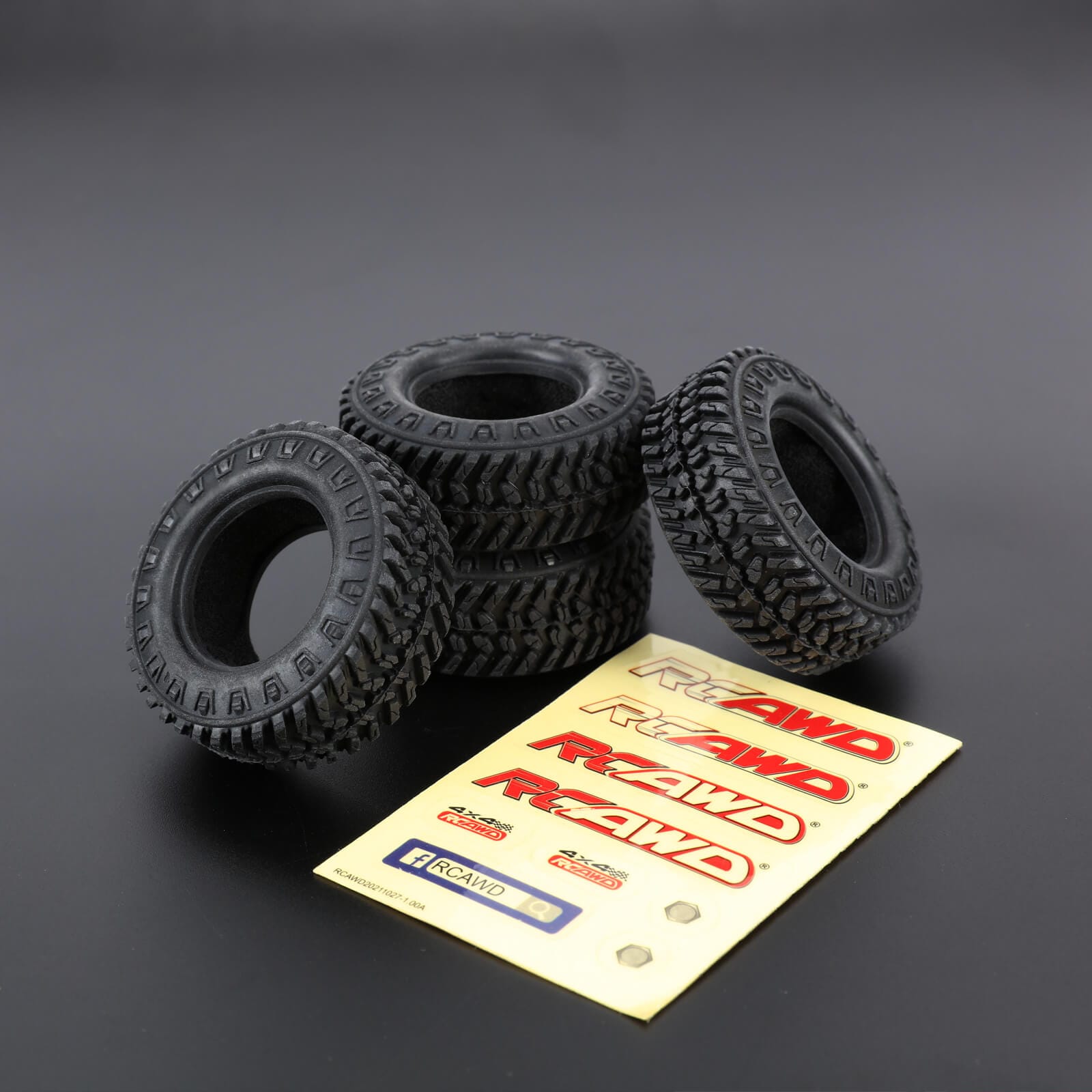 RCAWD HobbyPlus CR18 Blue RCAWD HobbyPlus CR18 Upgrades 55mm 1.2'' Small Gravel Tires for CR18P Rock Van