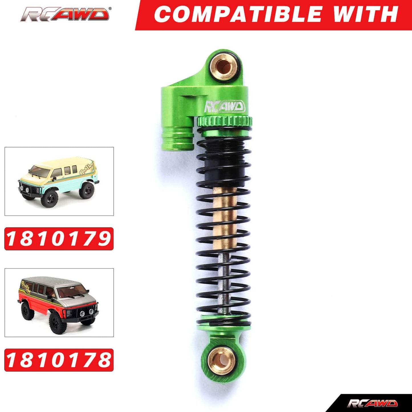 RCAWD HobbyPlus CR18 Double Barrel Shocks 43mm 240304 - RCAWD