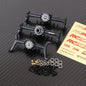 RCAWD HobbyPlus CR18 Full set / Black RCAWD Hobbyplus 1/18 ARKTOS Front Center Rear Portal Axles Housing Set