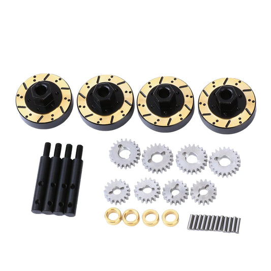 RCAWD HobbyPlus CR18 full set RCAWD 1/18 HobbyPlus CR18 Upgrades Portal Axles Shafts with Portal Reduction Gears Set