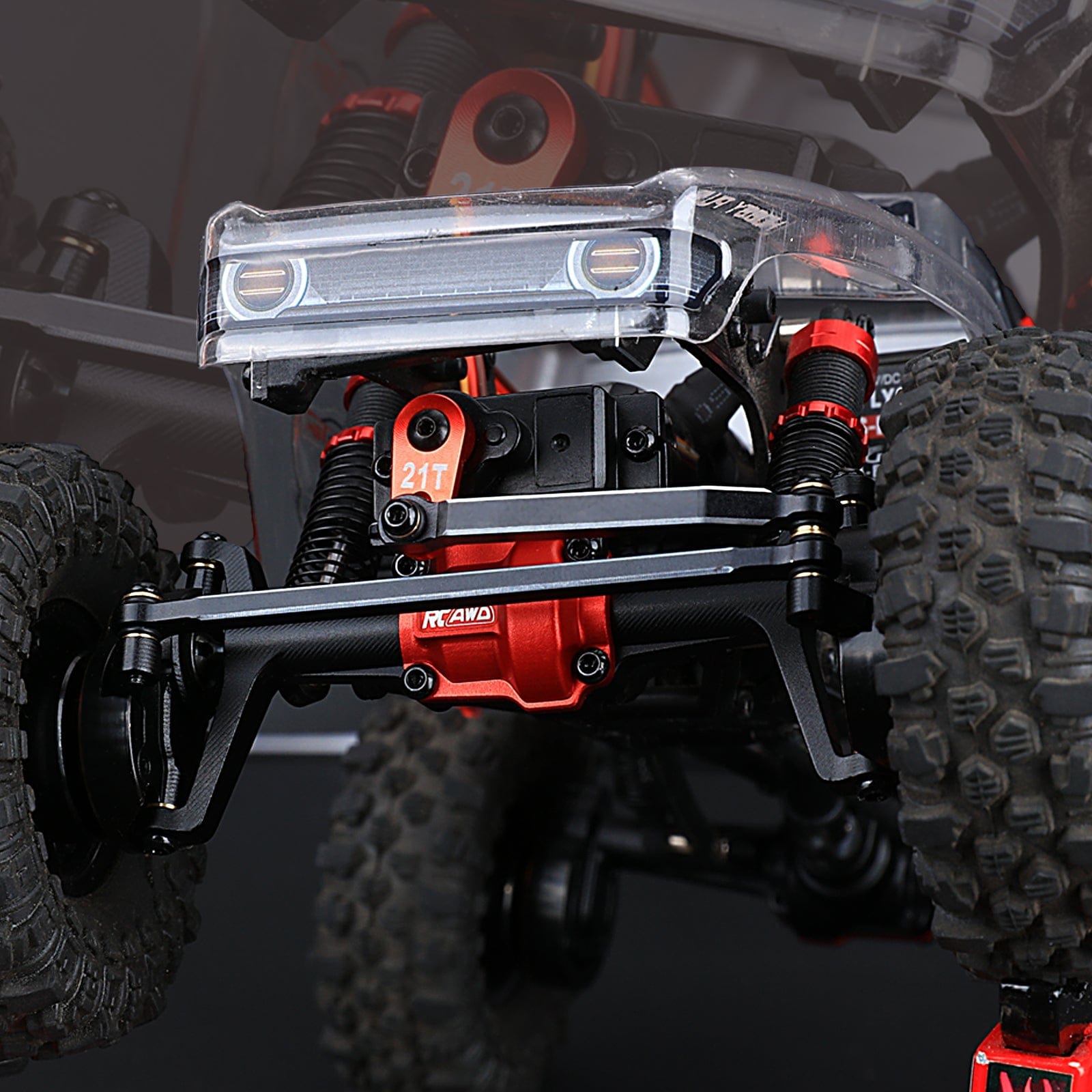 RCAWD HobbyPlus CR18P Portal Axles Widen 10mm with Brass Hex