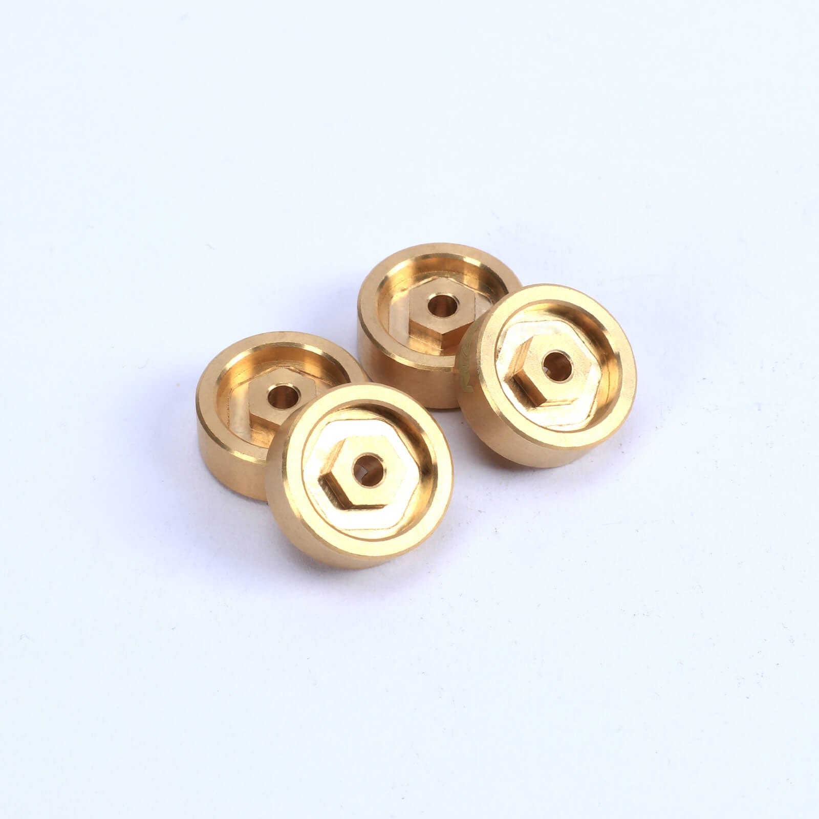 RCAWD HobbyPlus CR18 Golden RCAWD HobbyPlus CR18 Upgrades 7mm Brass Wheel Hex Hub for 1/18 Rock Van & Trail Hunter