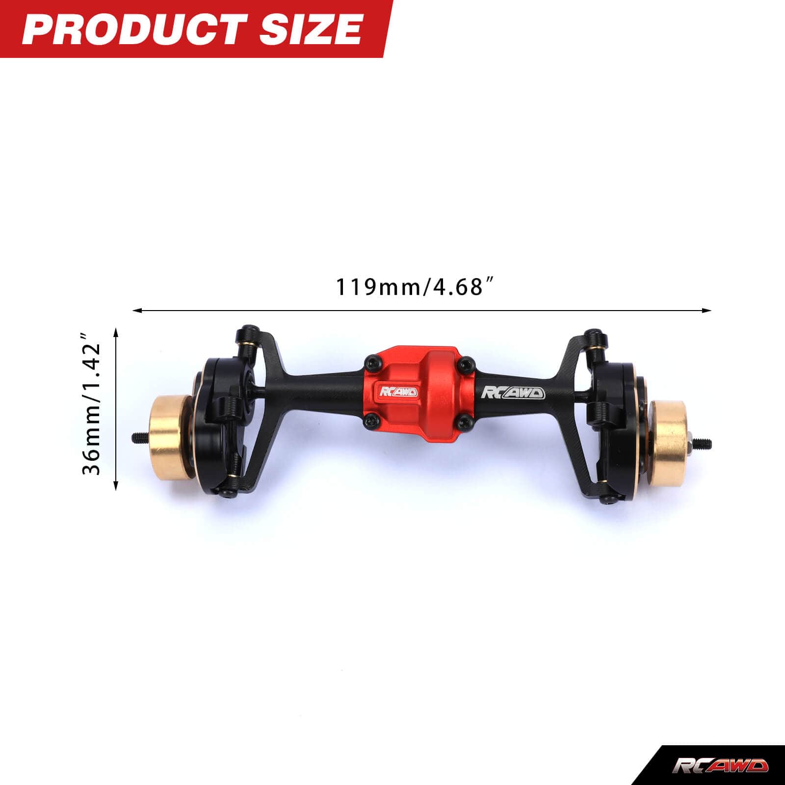 RCAWD HobbyPlus CR18 Portal Axles - RCAWD