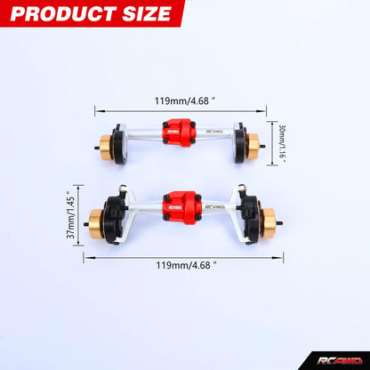 RCAWD HobbyPlus CR18 Portal Axles - RCAWD