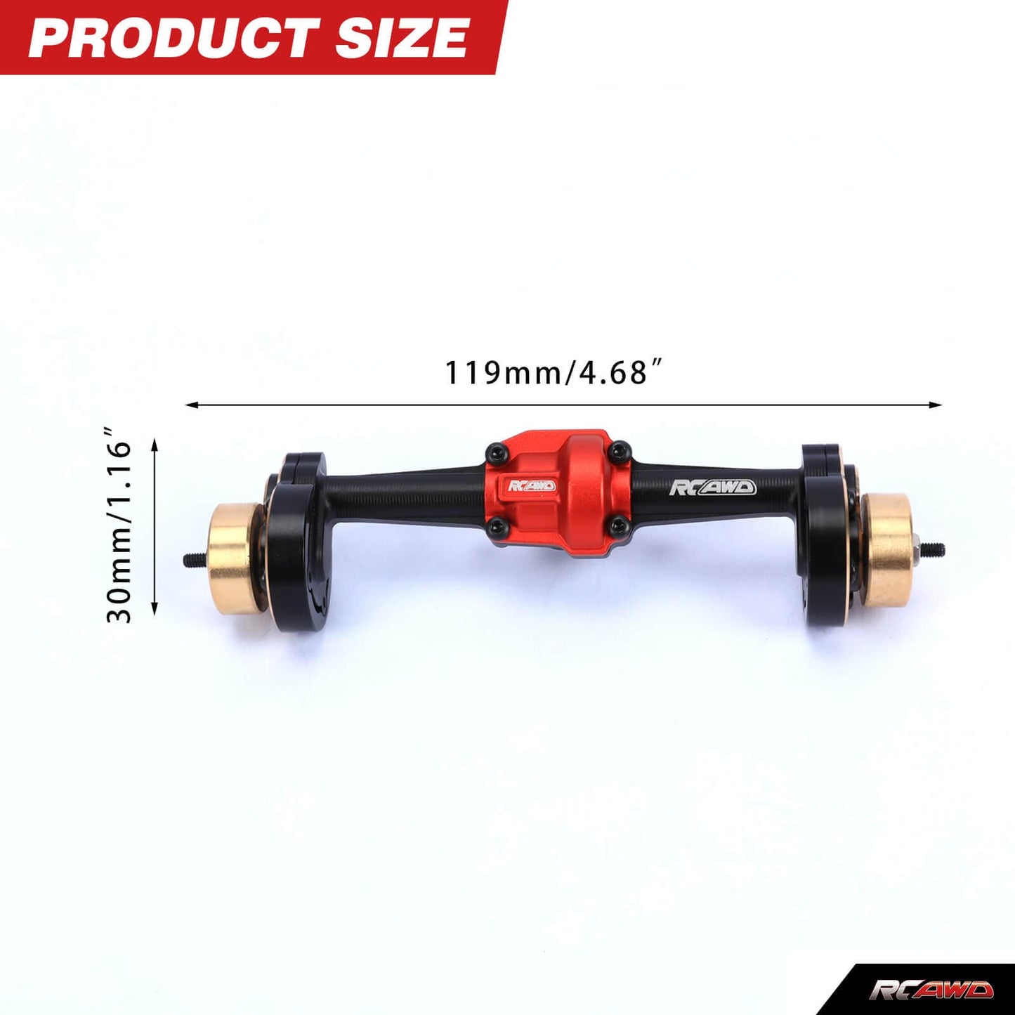 RCAWD HobbyPlus CR18 Portal Axles - RCAWD