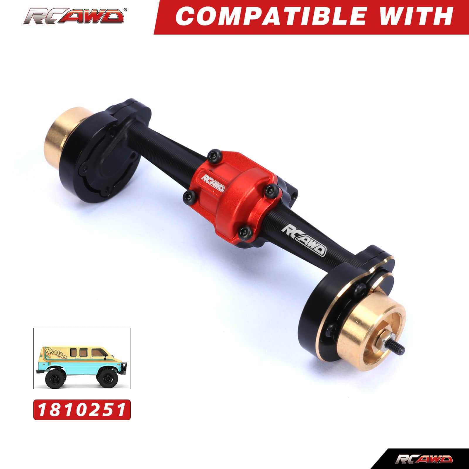 RCAWD HobbyPlus CR18 Portal Axles - RCAWD