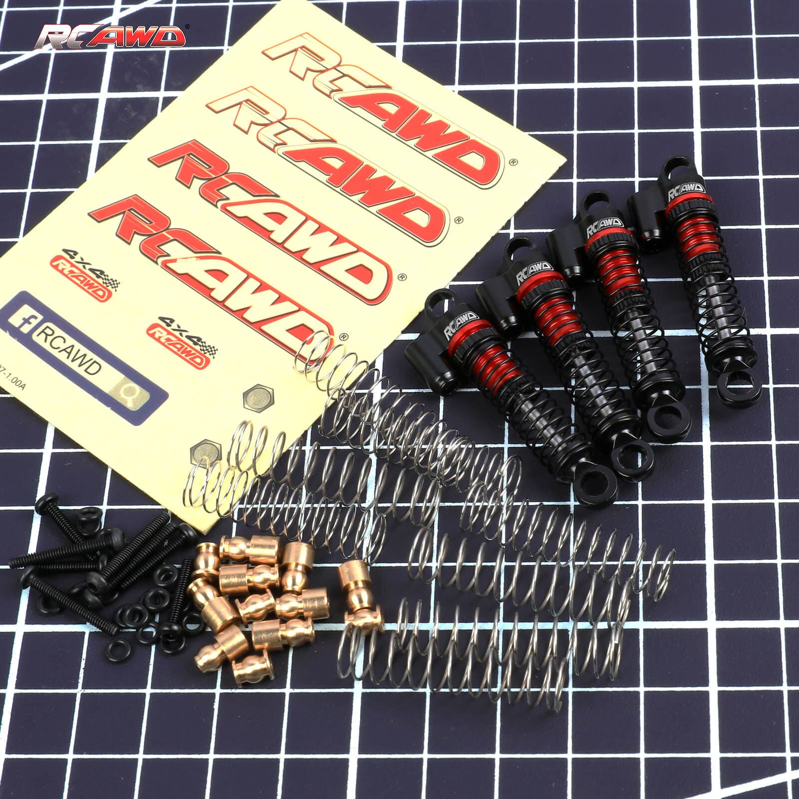 RCAWD 1/18 HobbyPlus CR18 Upgrades Shocks Oil Type Front Rear