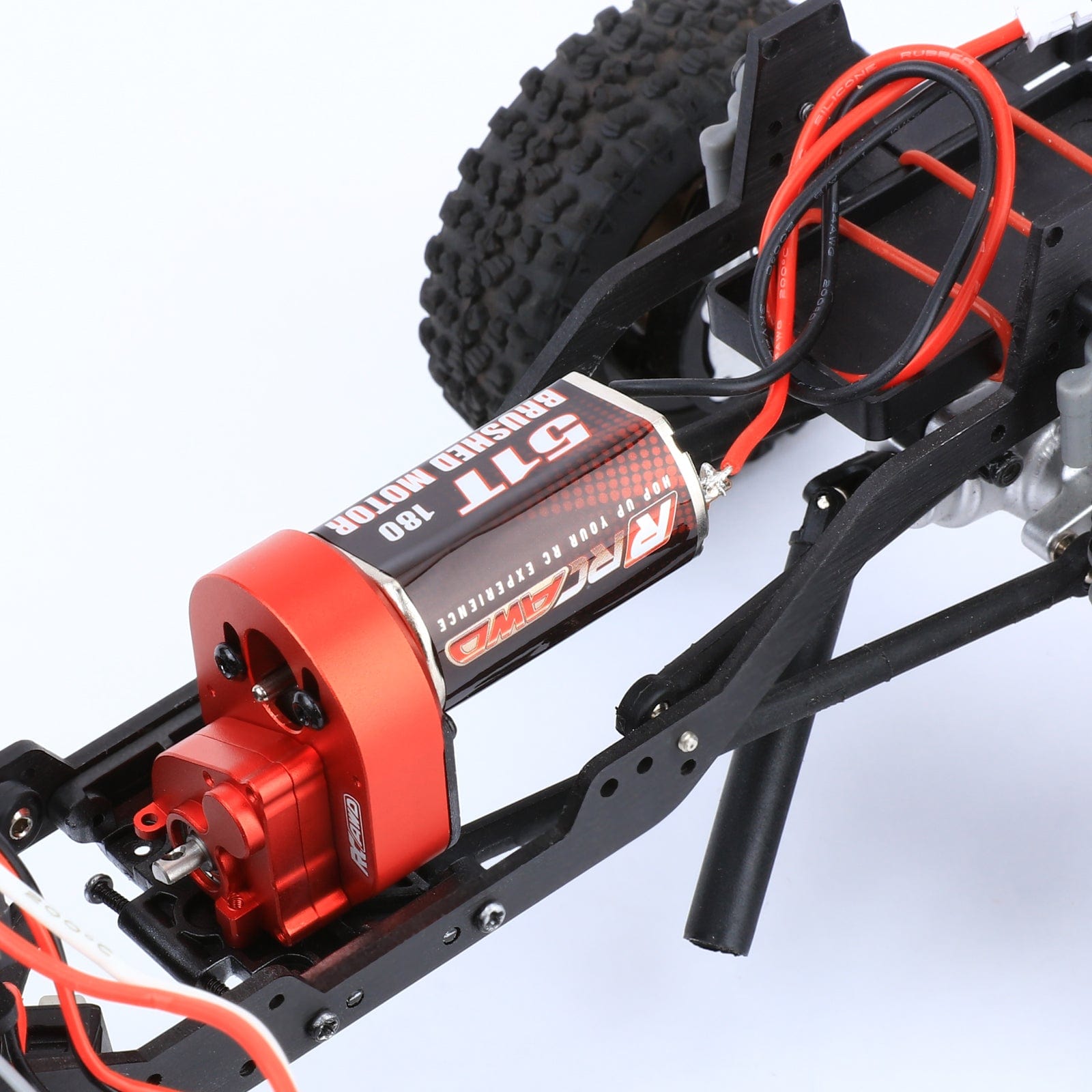 RCAWD HobbyPlus CR18 RCAWD 1/18 HobbyPlus CR18P Upgrades 180 Motor 51T Metal Gearbox Combo Transmission 240301