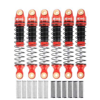 RCAWD HobbyPlus CR18 RCAWD Hobbyplus 1/18 ARKTOS Shocks Set with 12pc Springs 58mm Aluminum