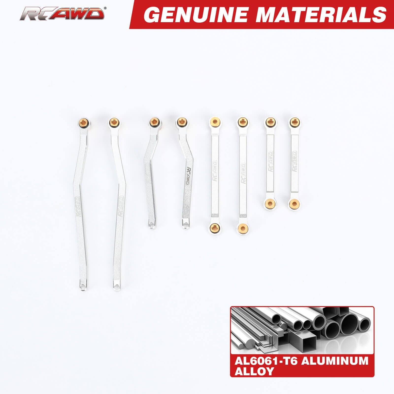 RCAWD HobbyPlus CR18 RCAWD HobbyPlus CR18 Upgrades Aluminum RC Links set 8pcs