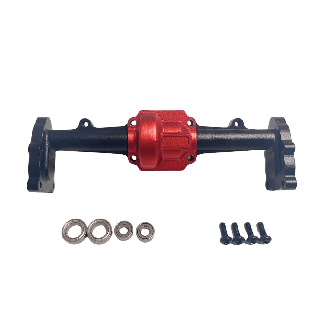 RCAWD HobbyPlus CR18 Rear / Red-Black RCAWD Hobbyplus 1/18 ARKTOS Front Center Rear Portal Axles Housing Set