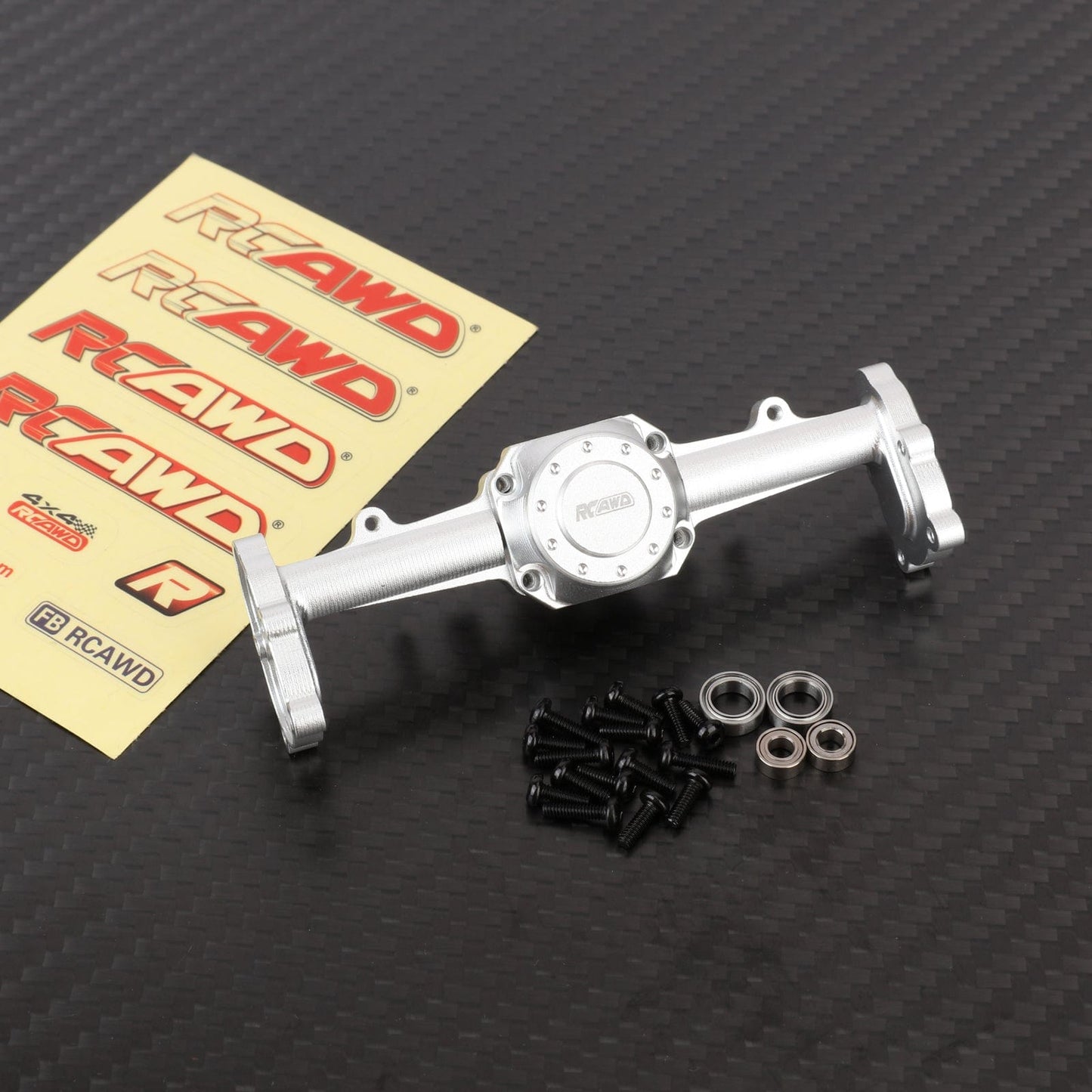 RCAWD HobbyPlus CR18 Rear / Silver RCAWD Hobbyplus 1/18 ARKTOS Front Center Rear Portal Axles Housing Set