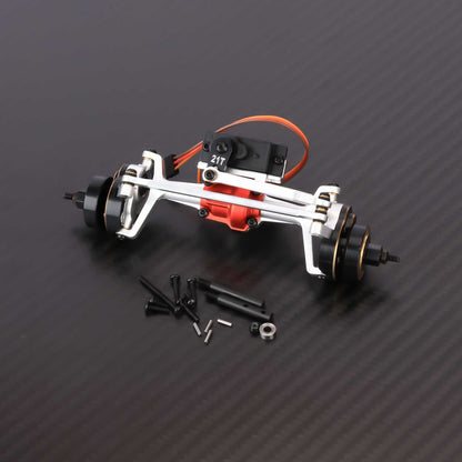 RCAWD HobbyPlus CR18 Silver Front Rear Portal Set RCAWD HobbyPlus CR18P Portal Axles Widen 10mm with Brass Hex