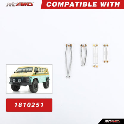 RCAWD HobbyPlus CR18 Upgrades Aluminum RC Links set 8pcs - RCAWD