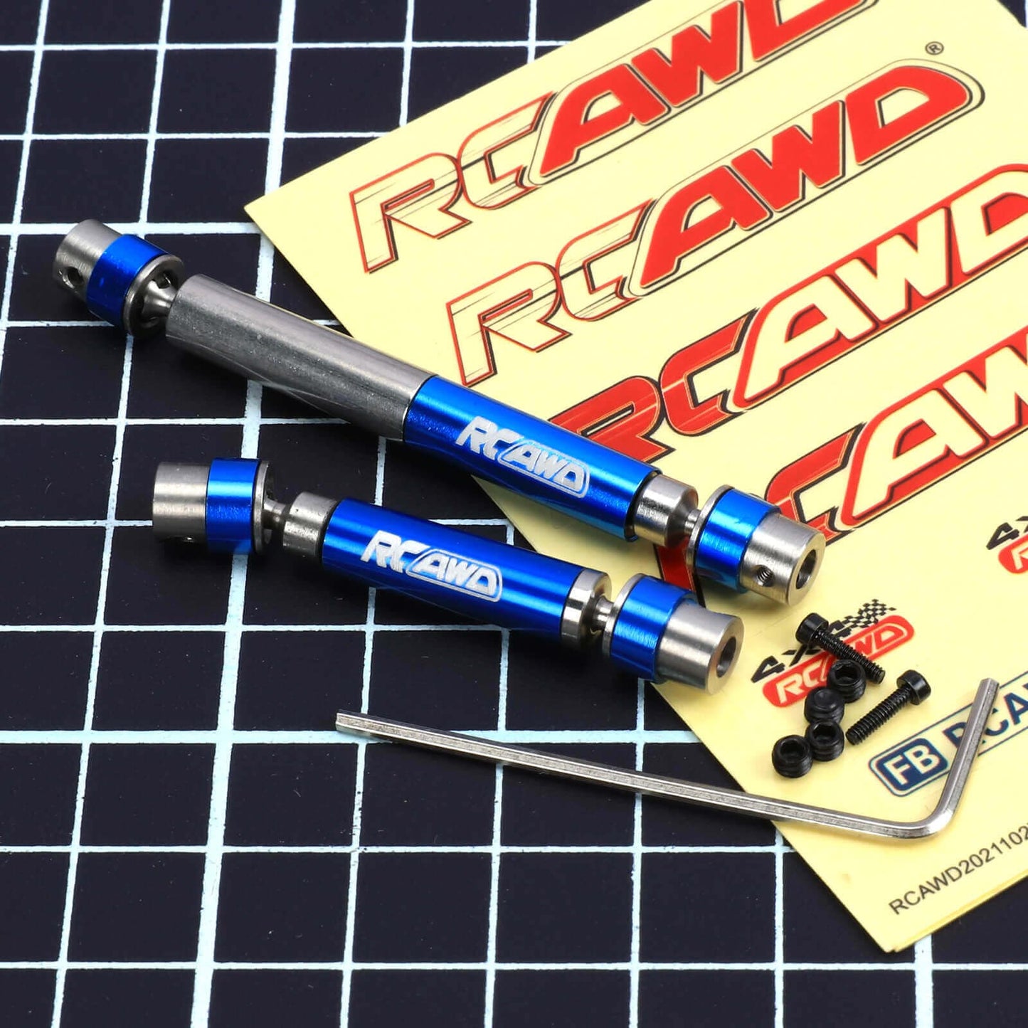 RCAWD HobbyPlus CR18 Upgrades Stainless Steel Centre Driveshafts 240305 - RCAWD