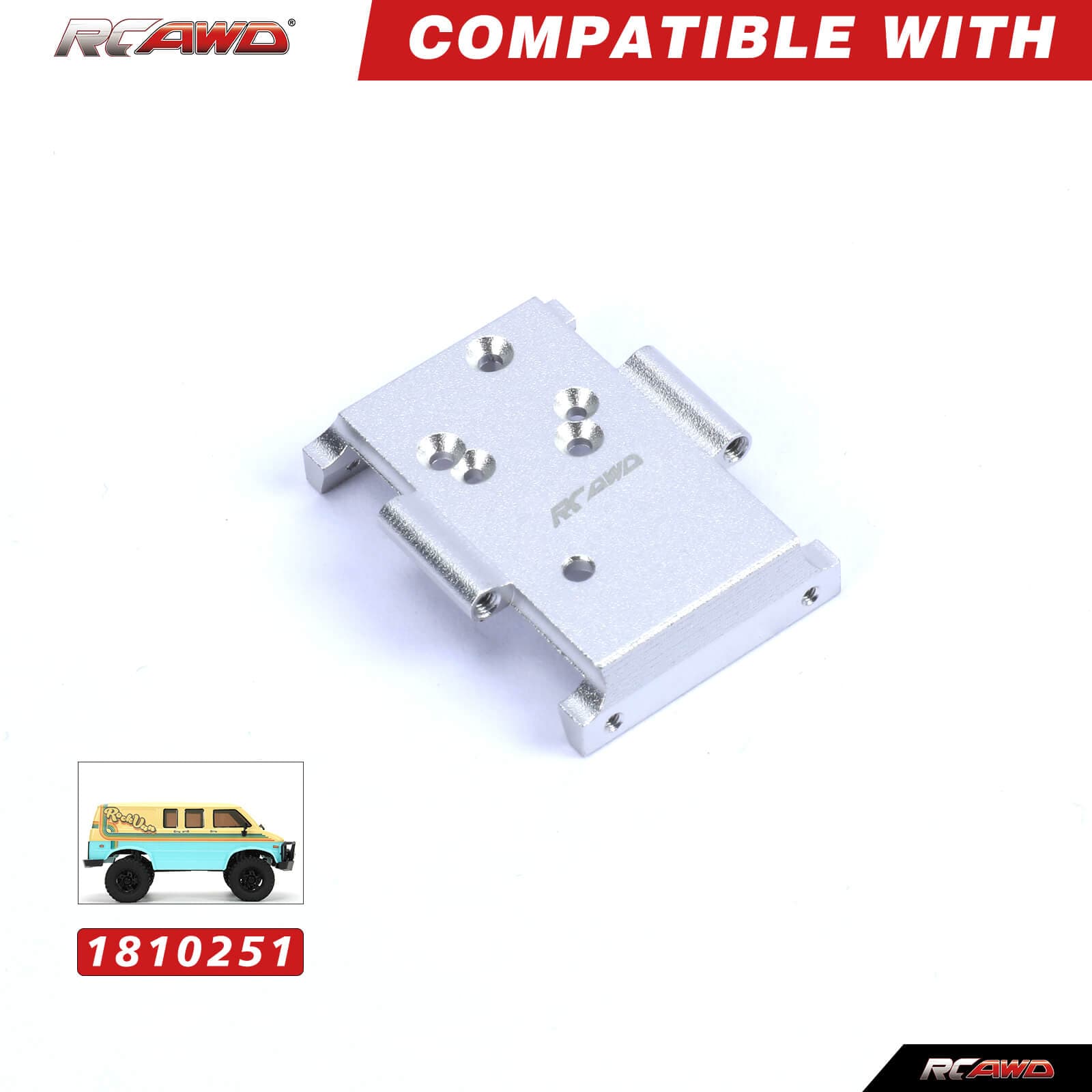 RCAWD HobbyPlus CR18 Upgrades Transmission Gearbox Mount 240302 - RCAWD