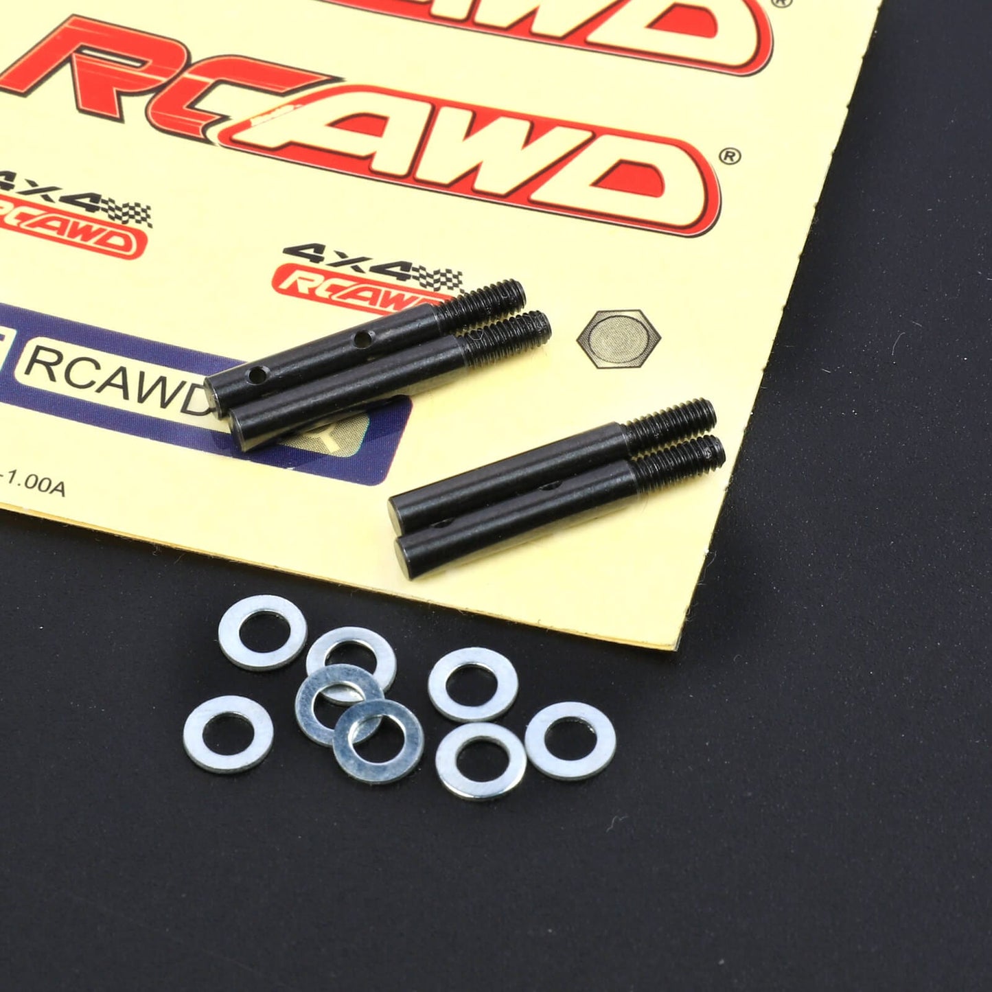 RCAWD HobbyPlus CR18P 黑色 RCAWD  HobbyPlus CR18P Upgrades  font and rear door axles for Trail Hunter &Rock Van