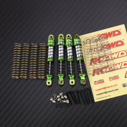 RCAWD HobbyPlus CR18P 66mm Front Rear Shock / Green RCAWD Furitek HobbyPlus CR18P Oil-filled Shock Absorbers Damper Set with 12/pc replacement Springs