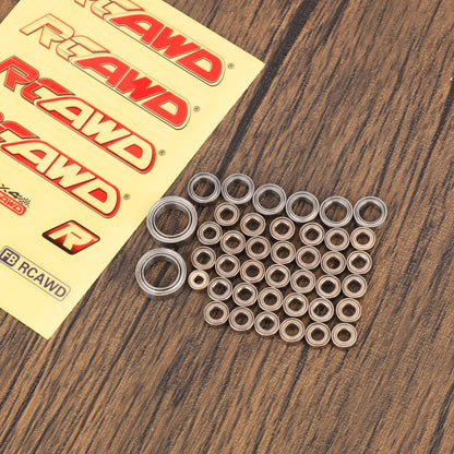 RCAWD HobbyPlus CR18P All-vehicle bearing RCAWD HobbyPlus CR18P ARKTOS 42PCS Wheel Hub Ball Bearings Set Upgrade Parts